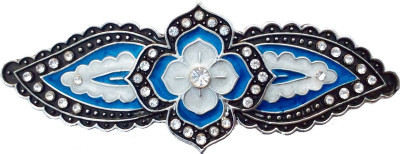 

B-Fashionable Four Petal Flower Hair Clip(Blue)