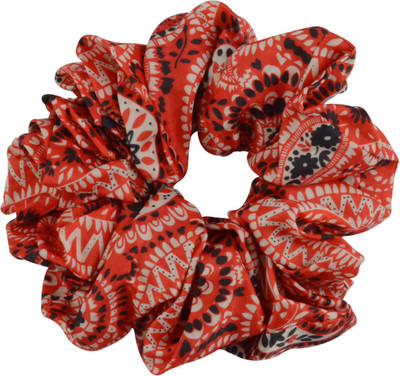 

Sarah Floral Print Rubber Band(Red)