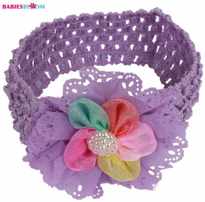 

Babies Bloom Gilrs Lace Headband Baby Headwrap - Purple Hair Band(Purple)
