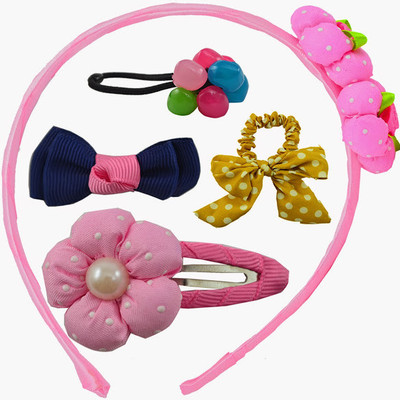 

Angel Glitter Fashion Of Today Multicolored Combo Hair Accessory Set(Pink)