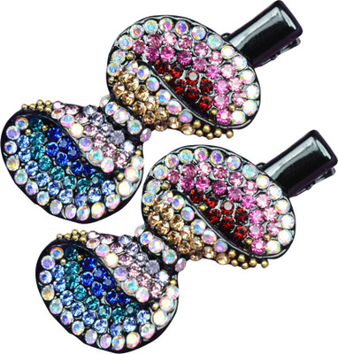 

Glitters Online Multi Colour American Diamond Hair Accessory Set(Multicolor)