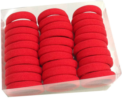 

GRACE FASHION VILLA Soft Fine Quality Rubber Band(Red)