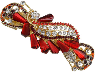 Taj Pearl Designer Hair Clip(Gold)