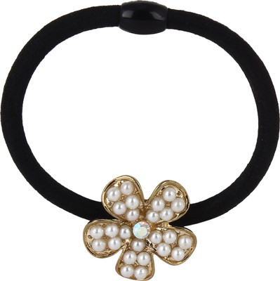 

Fayon Statement Floral Rubber Band(Black)