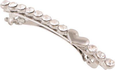 

Jazz Jewellery Toned Stone Hair Clip(Silver)