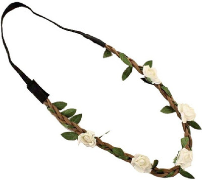 Aaishwarya White Wild Flower Head Band(White)