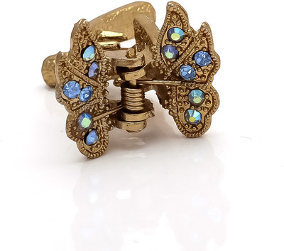 

Be You Light Blue Colour Stones Work Butterfly Hair Clip(Blue)