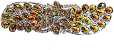 

Taj Pearl Designer Hair Clip(Silver)