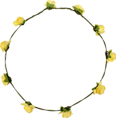 

Carolz Jewelry Floral tiara Head Band(Yellow)