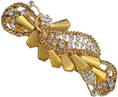 

Taj Pearl Designer Hair Clip(Gold)