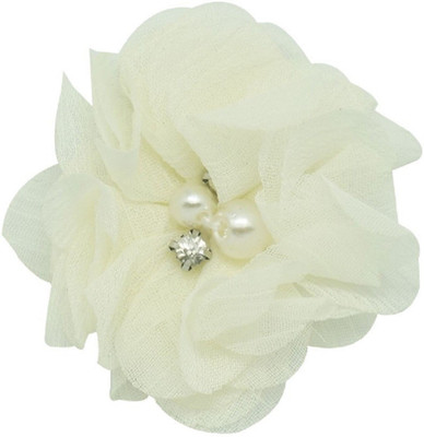

Angel Closet Chiffon with Pearls Hair Clip(Beige)