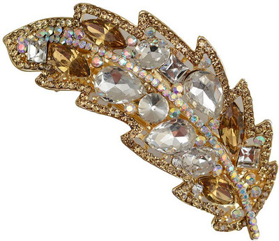 

Taj Pearl Designer Hair Clip(Gold)