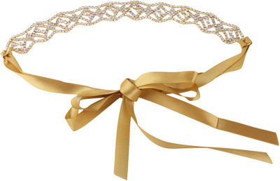 

Pink Rose Princess Charm Head Band(Gold)