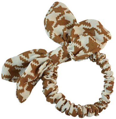 

Sarah Geometric Print Rubber Band(Beige)
