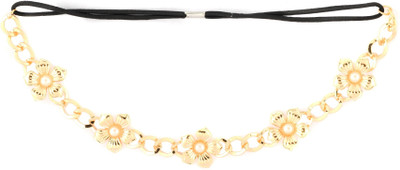 Blur Floral Hairband Head Band(Gold)