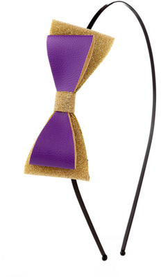 

Trinketbag Bow Down for Bows Hair Band(Purple, Gold)