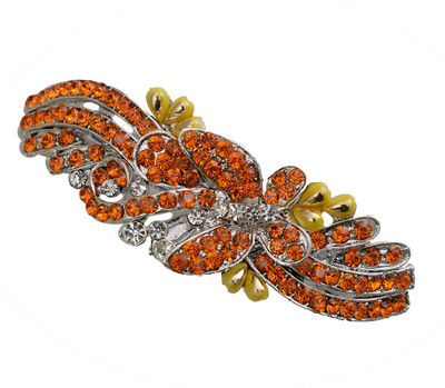 

Taj Pearl Designer Hair Clip(Silver)