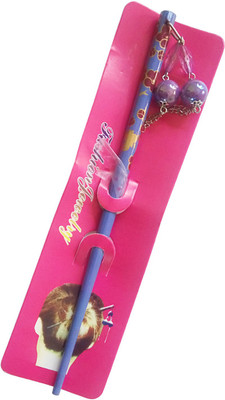 CraftEra Wooden Stick Hair Pin(Purple)