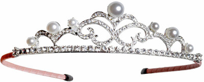 

Sagunya Elegant Crown Hair Band(Pink)