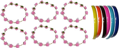 

Diana Floral Style Tiara Hair Accessory Set(Multicolor)