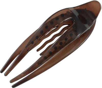 

Sarah Oval Shape Hair Claw(Brown)