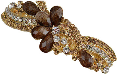 

Taj Pearl Designer Hair Clip(Gold)