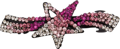 

Glitters Online Star Designer Pink Stone Hair Clip(Pink)