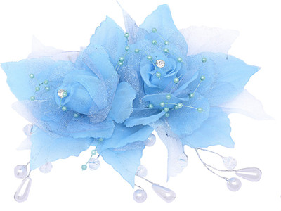 

The Ethnic Wears Floral Hair Clip(Blue)