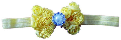 

AkinosKIDS Soft thin Elastic Diamond Baby Head Band(Yellow)