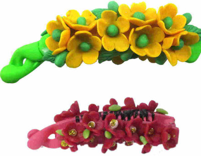 

Advanc Hotline Banana clip (Combo of 2) Hair Clip(Multicolor)