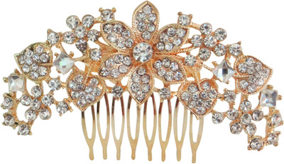 

Vogue Hair Accessories Latest Wedding Party Bridal Fancy Comb Hair Clip(Gold)
