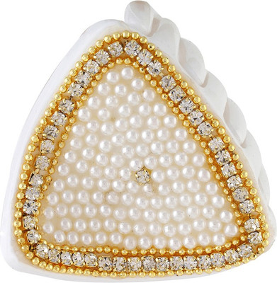 

Vama Fashions Indo Western Wedding Bridal Party Wear Hair Claw(White)