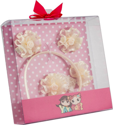 

Babies Bloom Cream Baby Girl (Set Of 4) Hair Accessory Set(Beige)