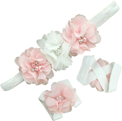 

AkinosKIDS Rosset Diamond pearl embellished Hair Accessory Set(White)