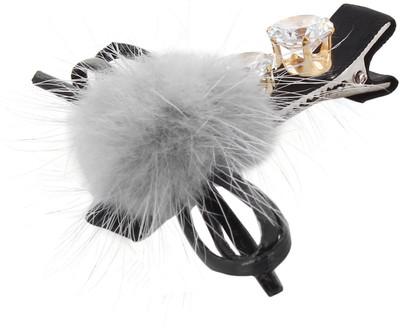 

Fayon Fabulous Statement Grey Beanie Rhinestone Grey Hair Pin(Grey)