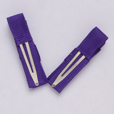 

NeedyBee Double Deck (Pack of 2) Hair Clip(Purple)