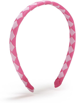 

NeedyBee Newborn Toddlers Pink Woven Kids Little Girl Hair Band(Pink)