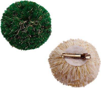 

Dchica Pom Pom Bunny Ears Clips Hair Accessory Set(Multicolor)