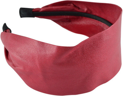 

Sarah Wide Solid Wired Hair Band(Red)