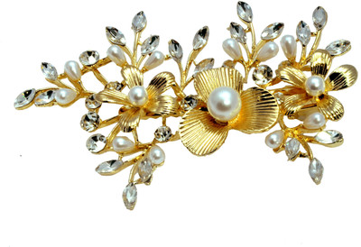 

Mansiyaorange Latest Trendy Exclusive New Premium Collection Hair Clip(Gold)