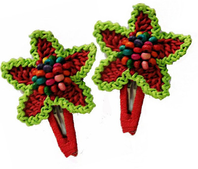 

OPC Beautiful Ethnic Hair Accessory - Pack of 2 Tic Tac Clip(Multicolor)