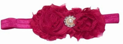 

Pinkblueindia Baby Girl with Pearl Embellishment Head Band(Red)