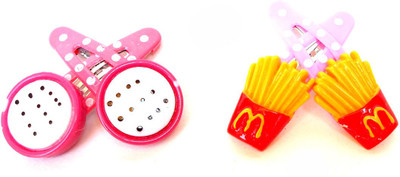 

Achal hair clip Tic Tac Clip(White, Yellow)