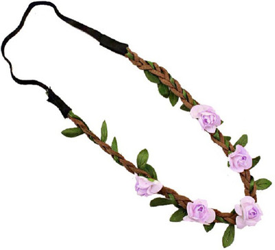 

Aaishwarya Purple Wild Flower Head Band(Purple)