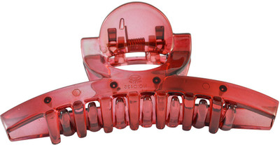 Sarah Plastic Hair Clutcher for Women - Pink Hair Clip(Pink)