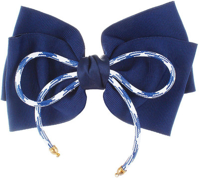 

Fayon Designer Modern Blue Bow With Rope Style Hair Clip(Blue)