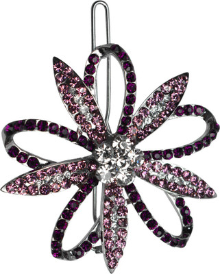

Glitters Online Purple Colour American Diamond Hair Pin(Purple)
