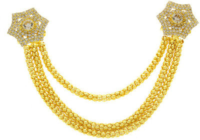 

Anuradha Art ZHB-332 Hair Pin(Gold, White)