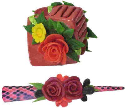 

Advanc Hotline Porcelain clay work fancy hair clutcher (Combo of 2) Hair Clip(Multicolor)