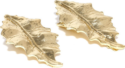 

Blueberry Leaf Motif Hair Clip(Gold)